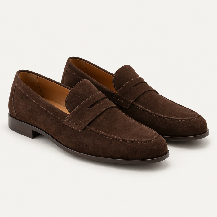 Sapato masculino casual marrom — imagem ilustrativa