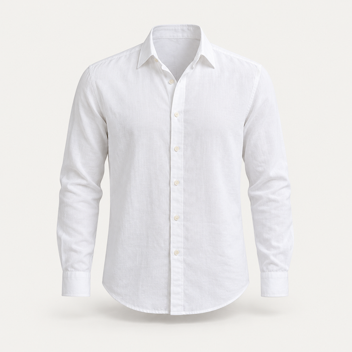Camisa masculina casual branca — imagem ilustrativa